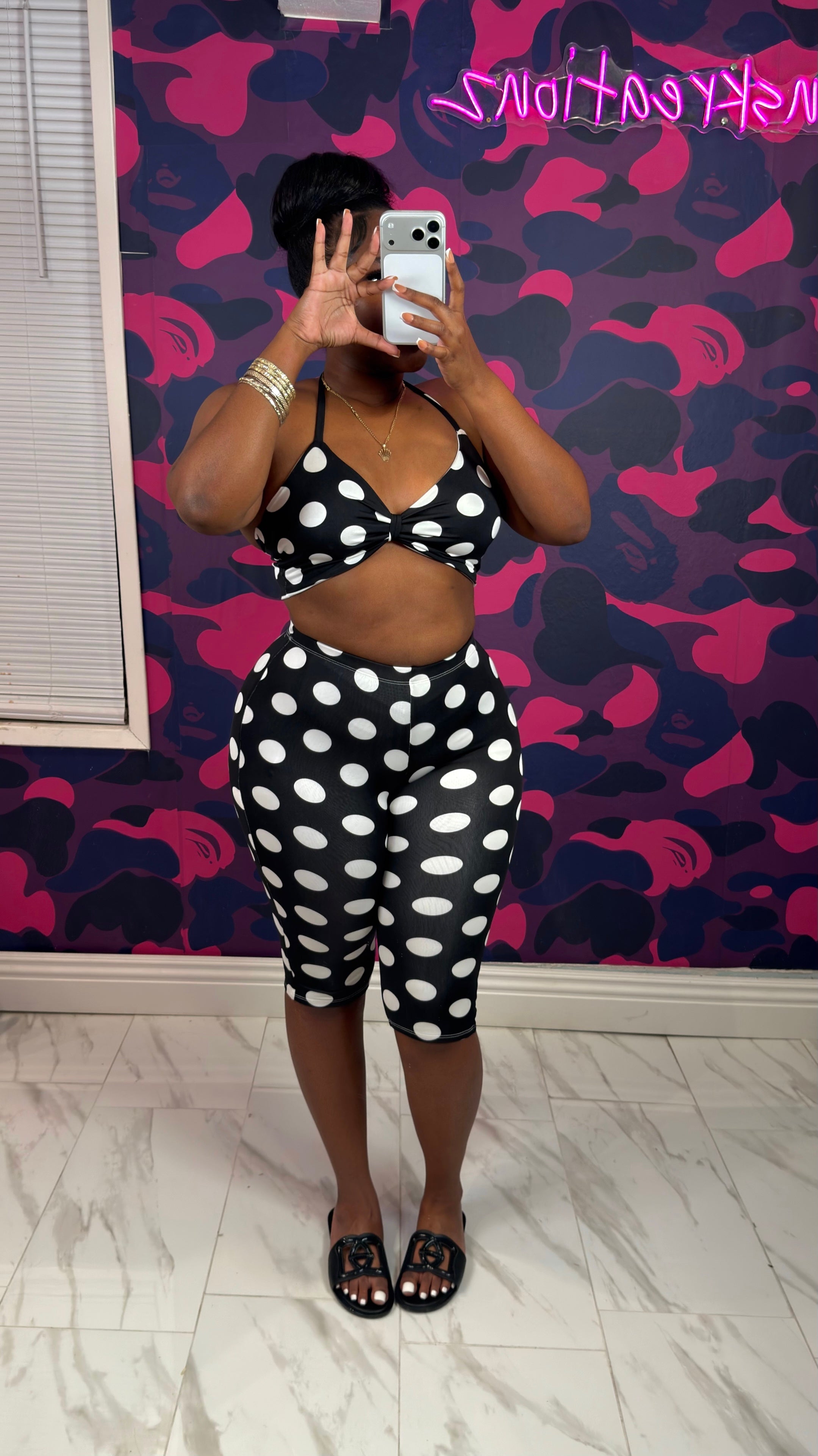 Pretty in polka dot set
