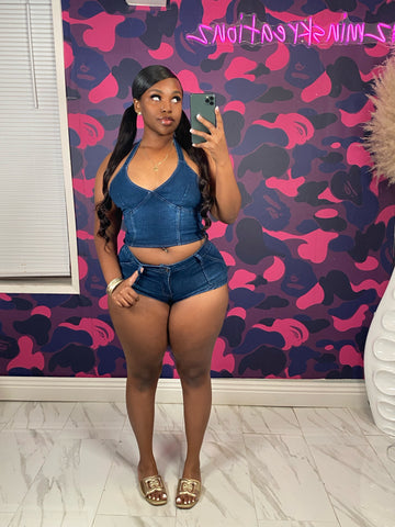 Downtown cowgirl denim set
