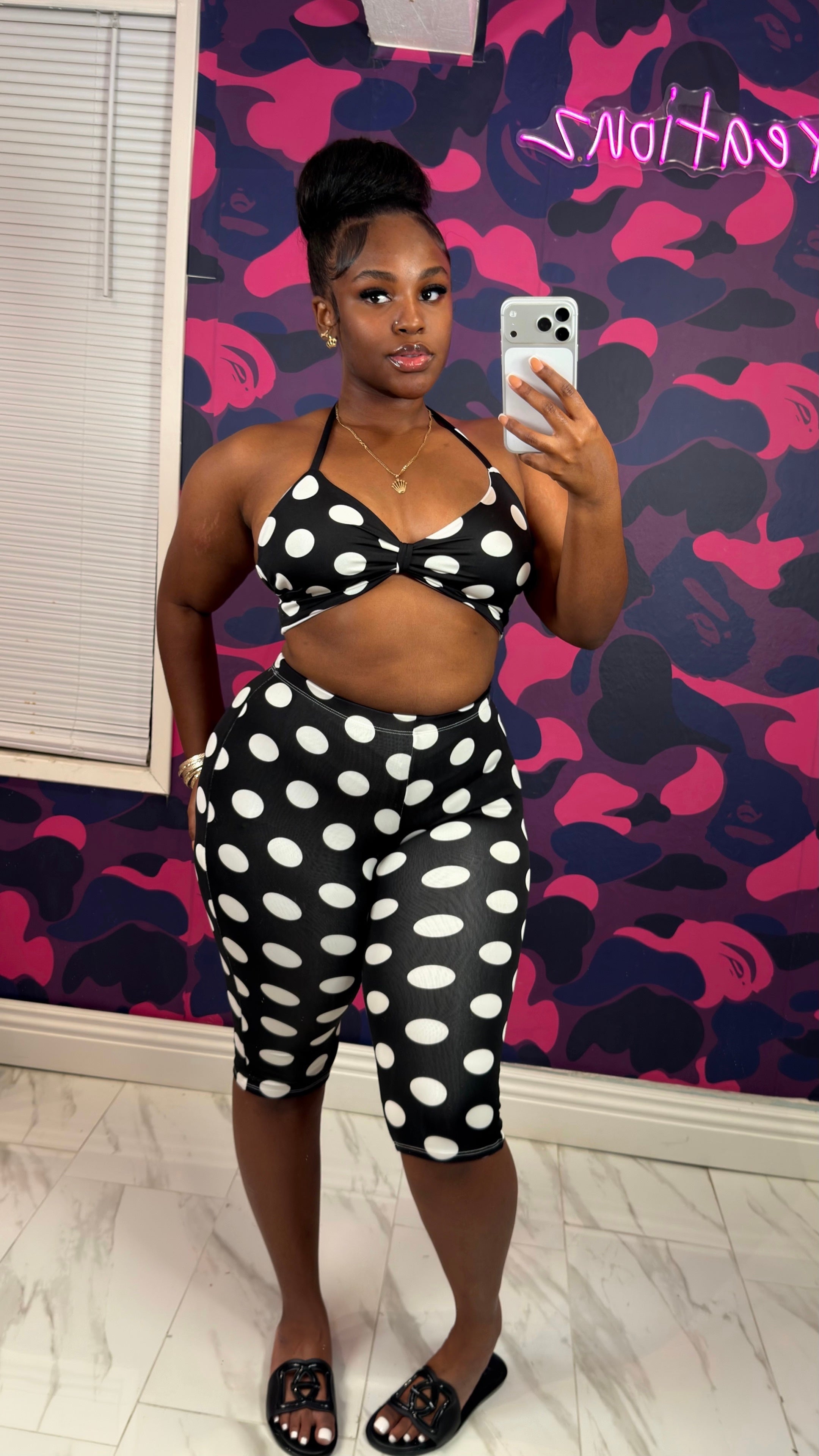 Pretty in polka dot set