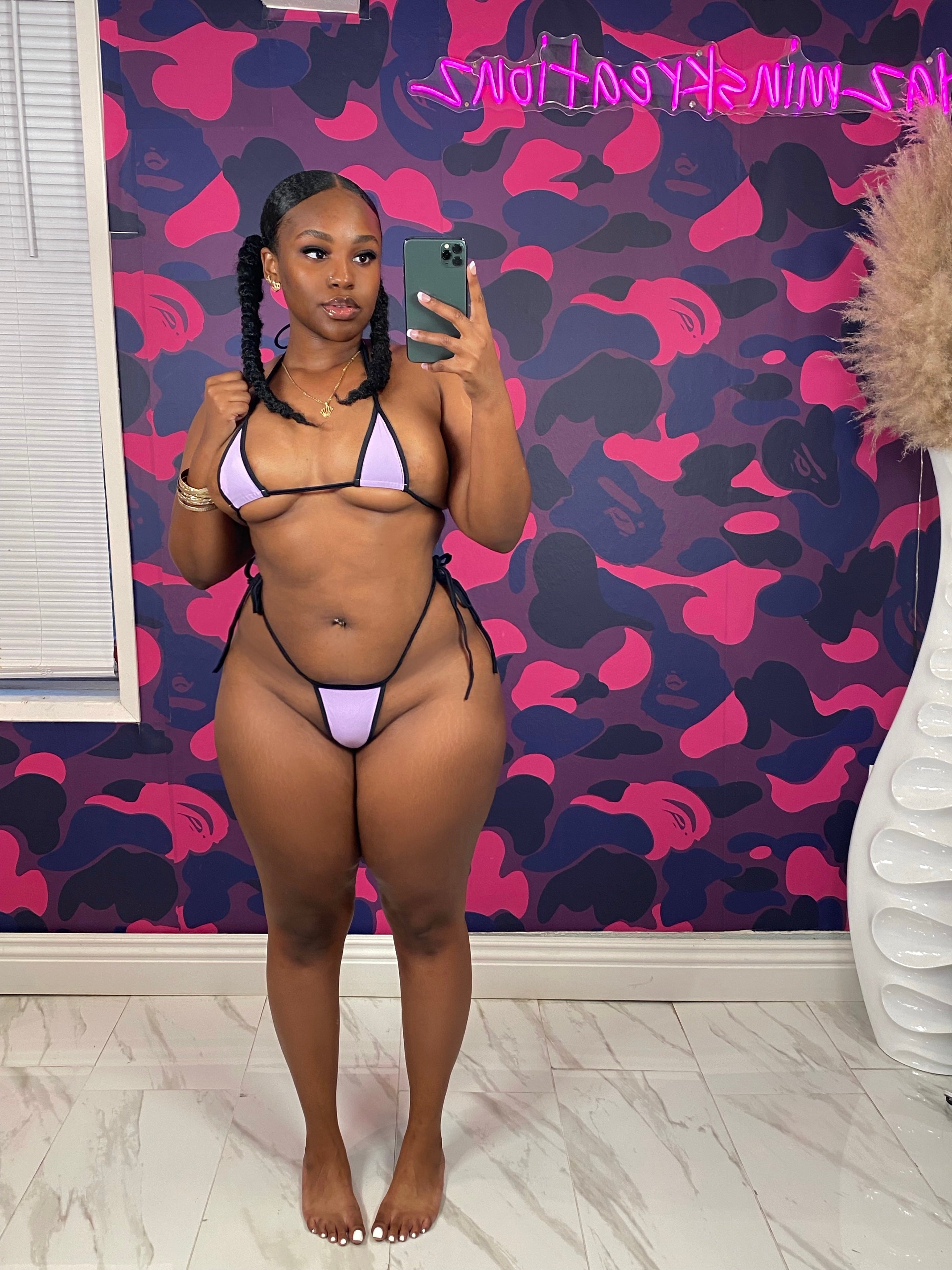 Lilac warning bikini